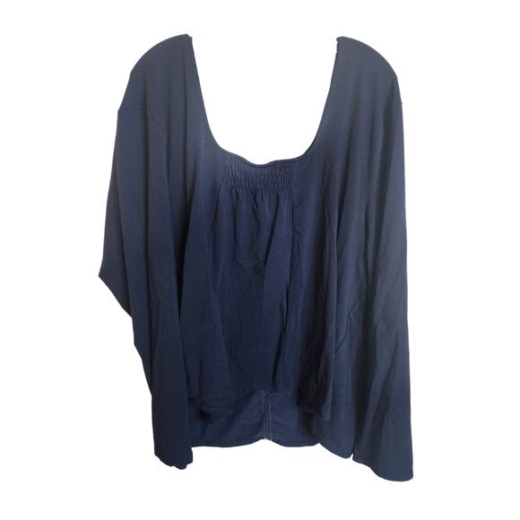 Lacey Chabert Collection Stretchy Top, 3X, NWT, Dark Blue - Picture 8 of 8